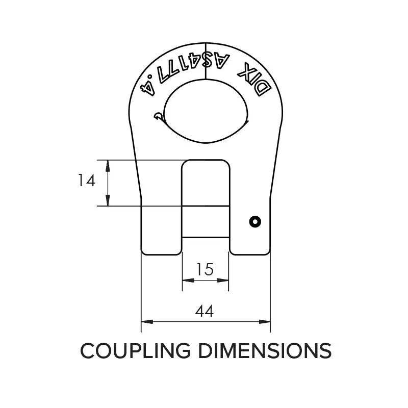 Mawby Hook AS4177 3.5T 13mm ATM Rated Towing Hook - Two Pack