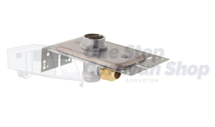 Gas Wall Bayonet Chrome Kit 1/2inch Flare Connection