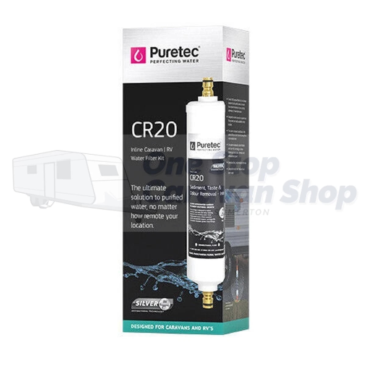 PURETEC INLINE CARAVAN WATER FILTER CARTRIDGE KIT 7494 or CR20