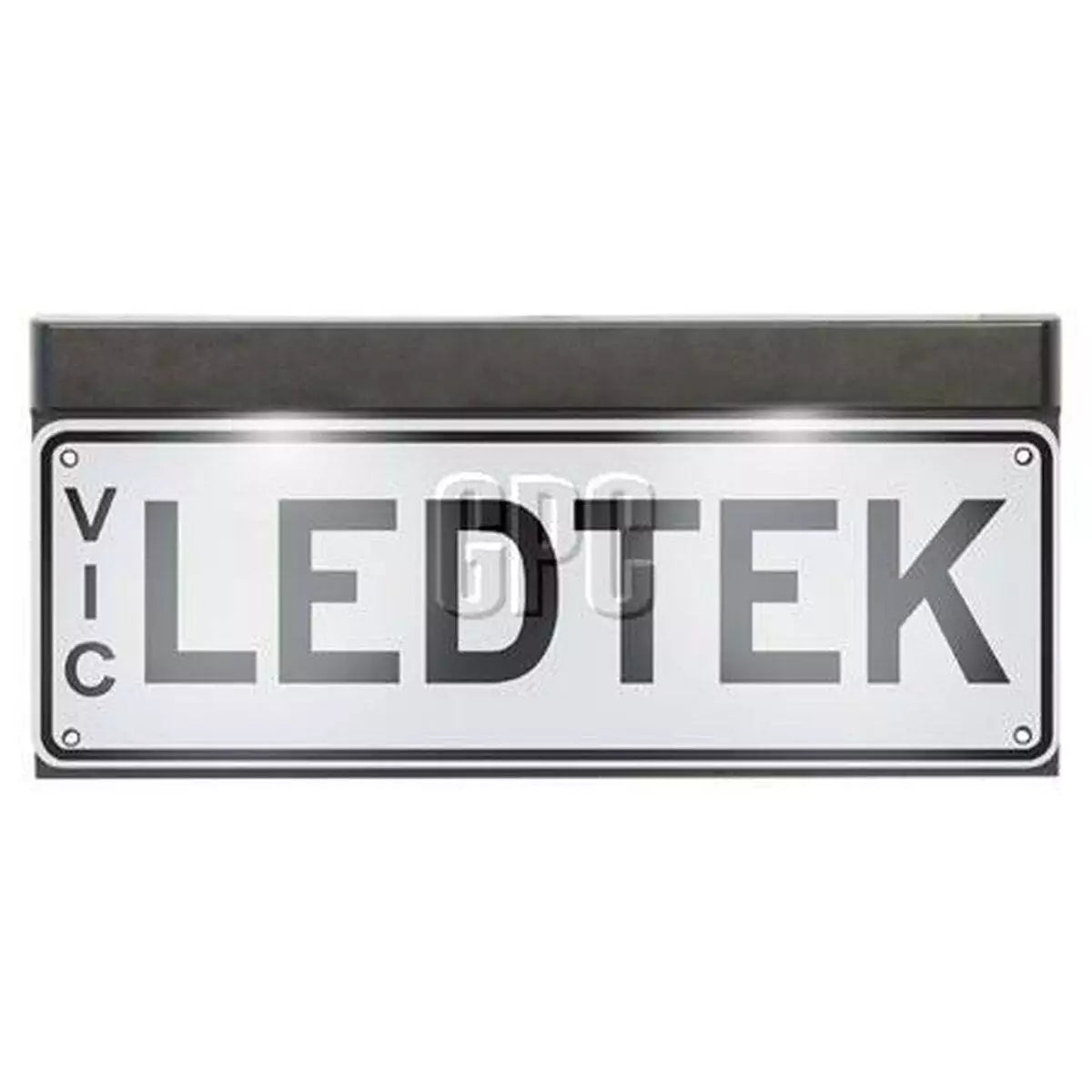 License plate Frame with LED Lights 12/24V 55cm Cable