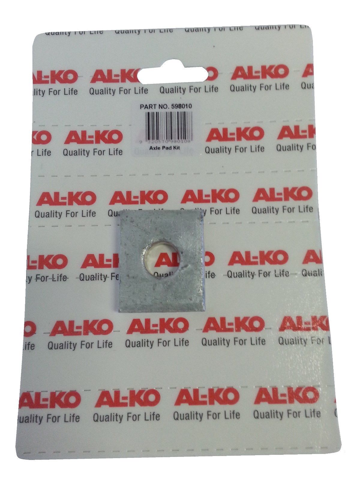 ALKO AXLE PAD KIT SPRING PACKER GALVANIZED TRAILER SPACER