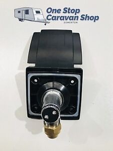 Wall mounted Elbow Gas Bayonet & Cover (Black) - Caravans & Motorhomes