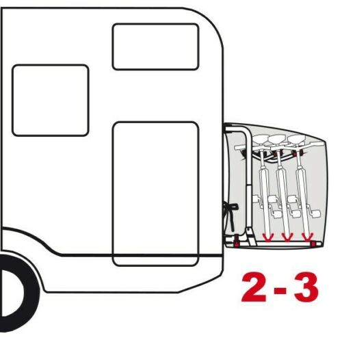 Fiamma Grey Bike Cover - 08208-01