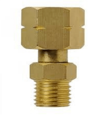 Cylinder Adapter 3/8" LH Cylinder to 1/4" BSP Straight Fitting