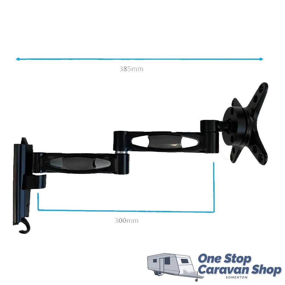 SPHERE Ekon Quick Release Black TV Bracket Kit - Two Arm Swivel