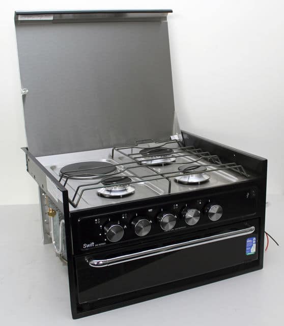 Swift Mini Grill - with 3 Gas Burner & 1000w Element