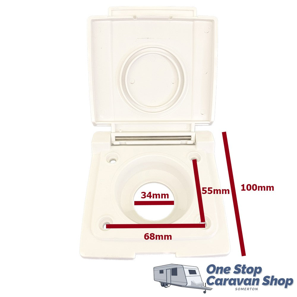 Gas Bayonet Cover (White) - For Wall Mount Gas Bayonet