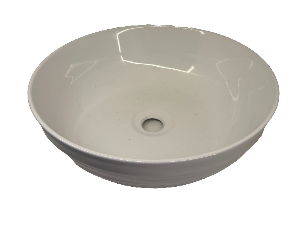 White Ceramic Round sink - 400mm
