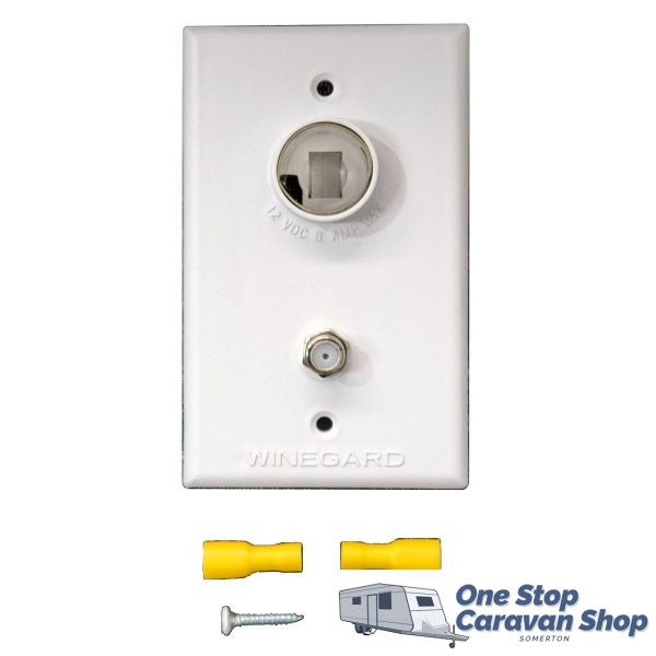 Winegard White 2nd TV Wall Plate Only