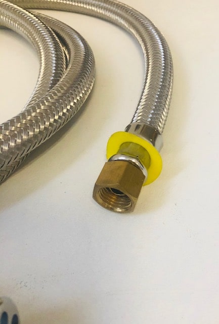 Male Bayonet Hose x 1/4 Fbsp x 3m