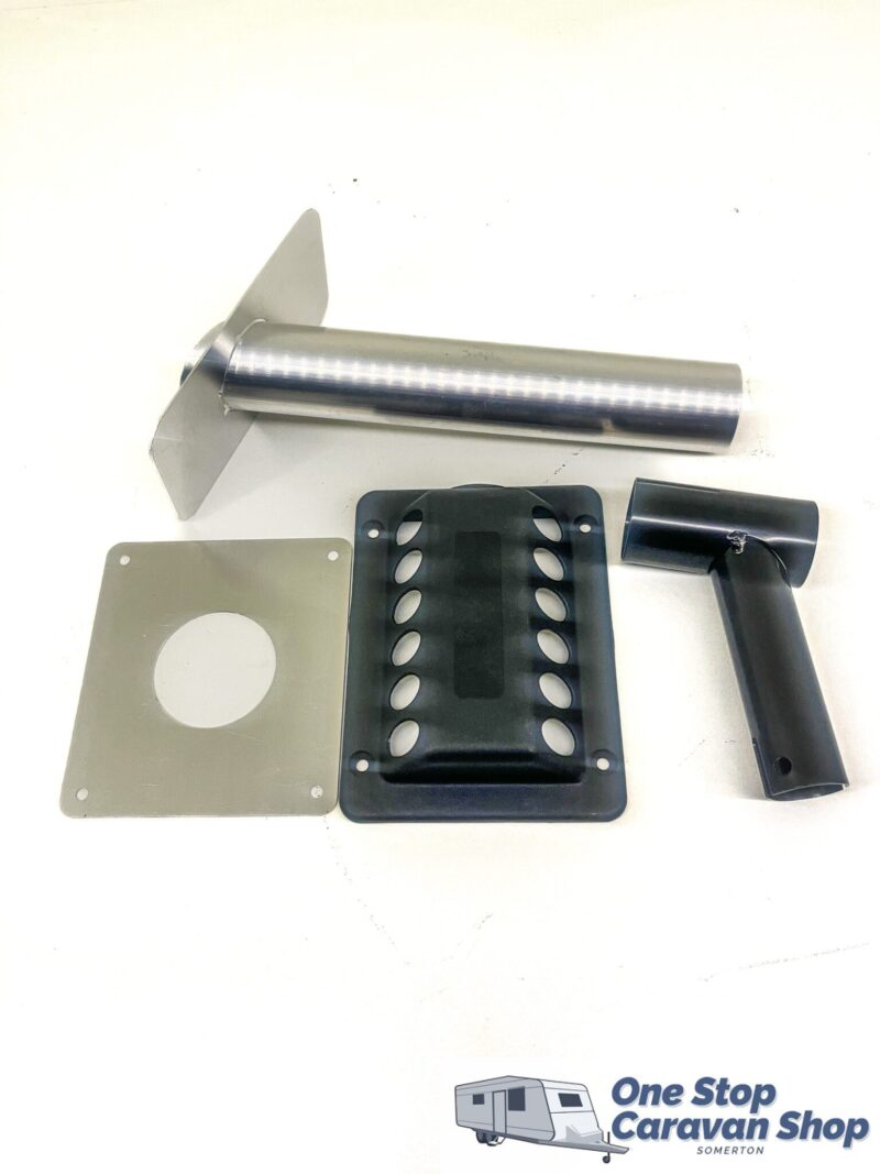 Dometic Gas Flue Kit (Black) For 3-Way Fridges Over 100 Litres