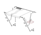 Carefree Black Locking Knob w/nut- Pair