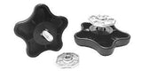Carefree Black Locking Knob w/nut- Pair