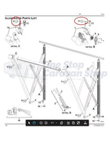 CAREFREE Altitude Parts (11.) - White Clip Hole Cover Cap. R001962-005