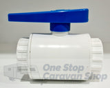 Sanking PVC Ball Valve 1.5" 40mm 150 PSI Rated - OSCSDN40