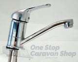 Caravan Bathroom Sink Mixer, 150mm spout with 2 x 12mm Push in Fittings 82H41-CHR