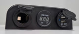 12V Power Gauge with Dual USB - OSCSPVGTUSB