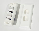 Double Pole Twin Architrave Switch