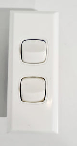 Double Pole Twin Architrave Switch