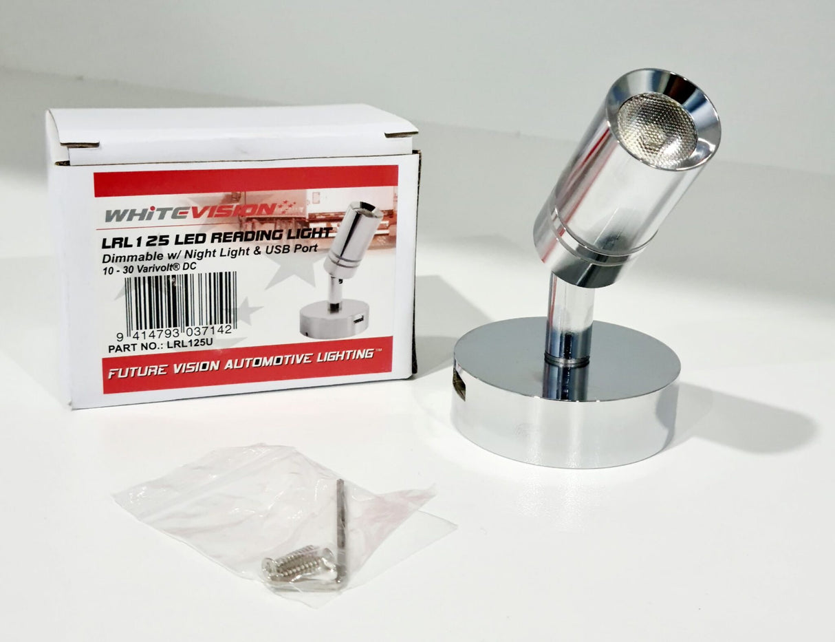 Whitevision LED Reading Light with USB Port - LRL125U