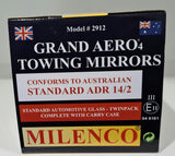 Milenco Grand Aero 4 Extra Wide Convex Towing Mirror (Twin Pack). MIL2912