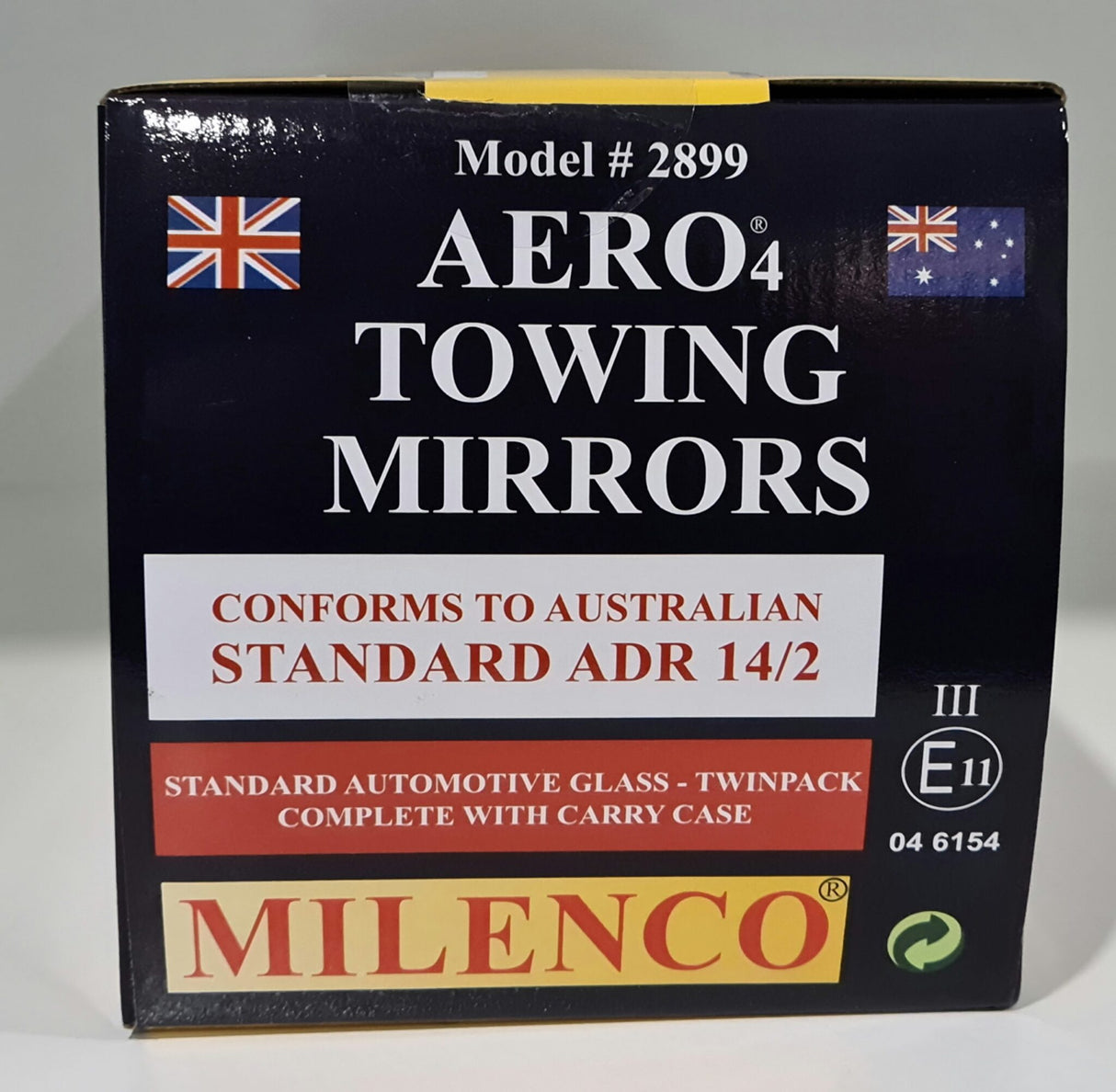Milenco Aero 4 XXL Wide Convex Mirror (Twin Pack).  MIL2899