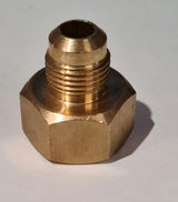 1/2 BSP Female x 3/8 SAE Flare Shallow Gas Fitting