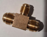 3/8 - 3/8 - 5/16 Tee Gas Fitting