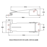 Roof Clamp for Pop Top White (2 Part kit)