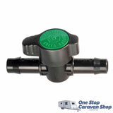 Antelco 19mm Inline Barbed Valve Green Top