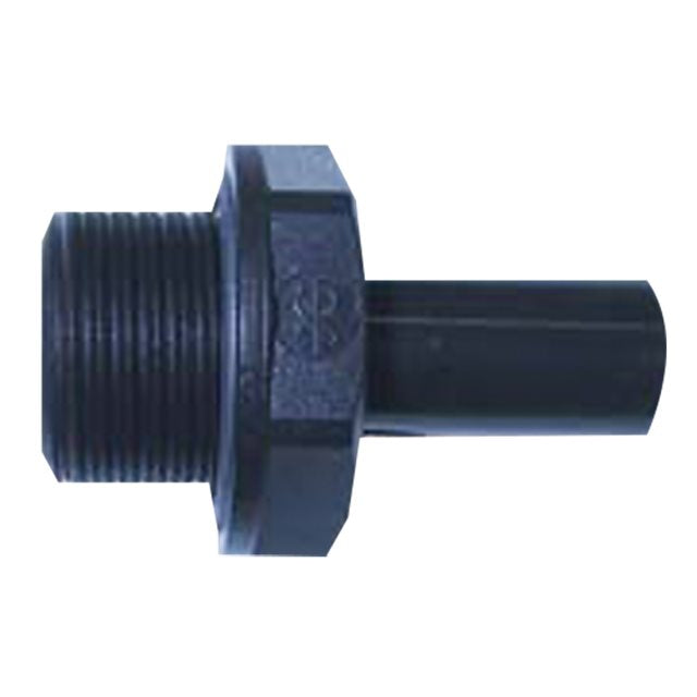 JG Plastic 12mm x 1/2 BSP Straight Male Stem Adapter