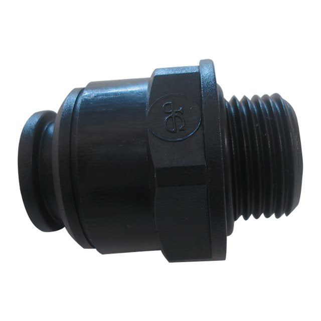 JG 12mm 3/8" Straight Adapter Male Plastic