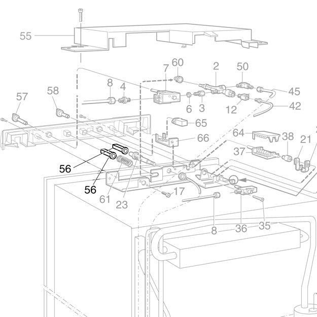 Push Button Piezo (Black) - Suit Dometic RM2350 Fridges