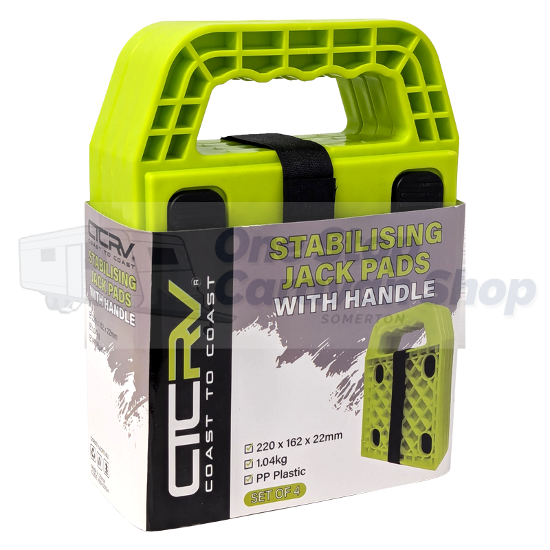 COAST RV Stabilizing Jack Pads with Handle | Set of 4