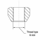 Wheel Nut Set - 1/2" UNF Zinc Plated x 5