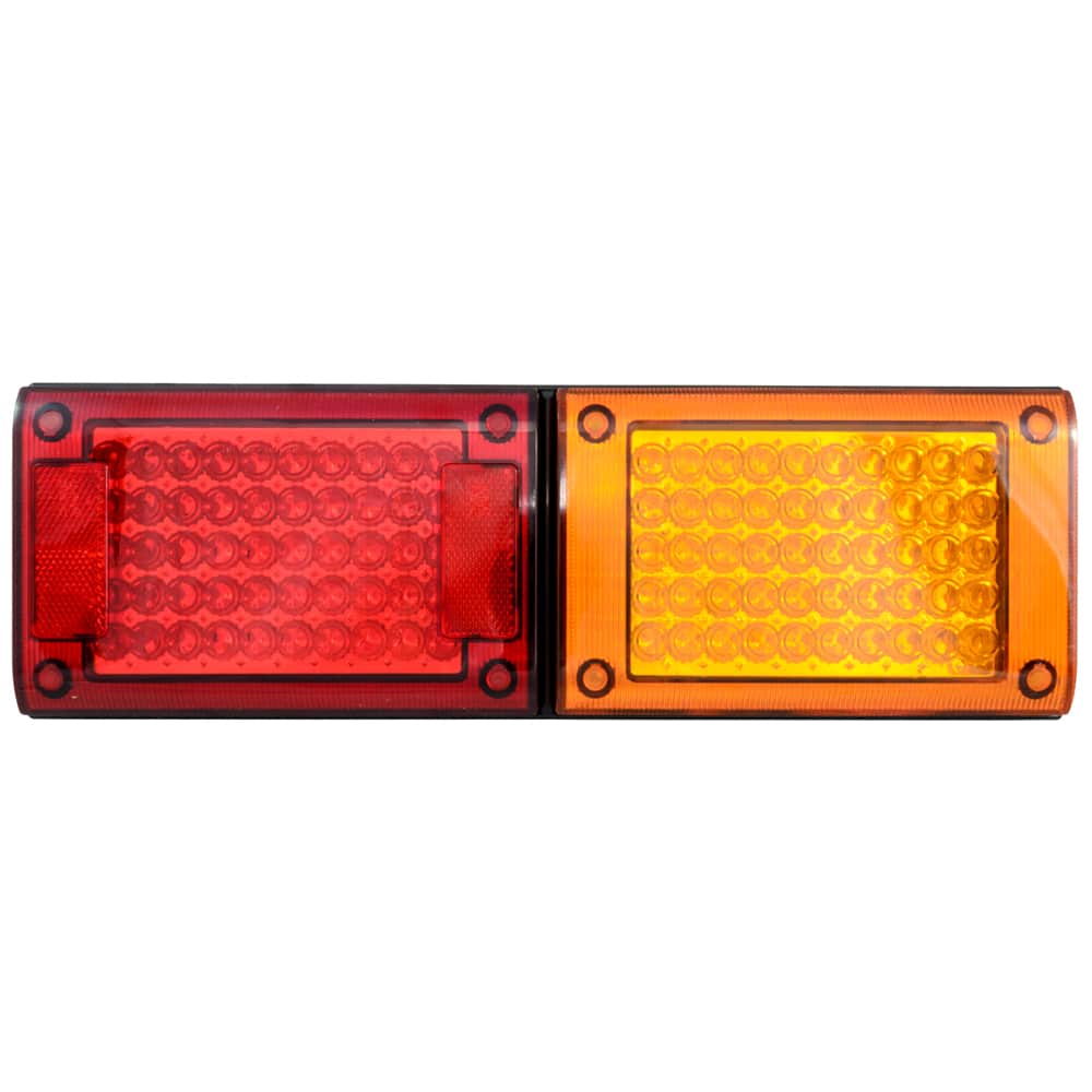 LED JUMBO TWIN RED/AMBER – 10-30V MULTI