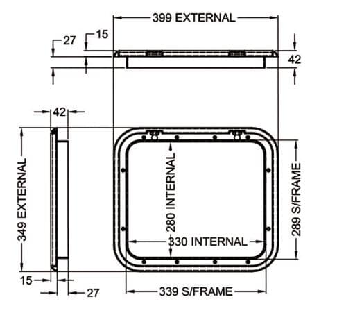 Coast Access Door 1 Black