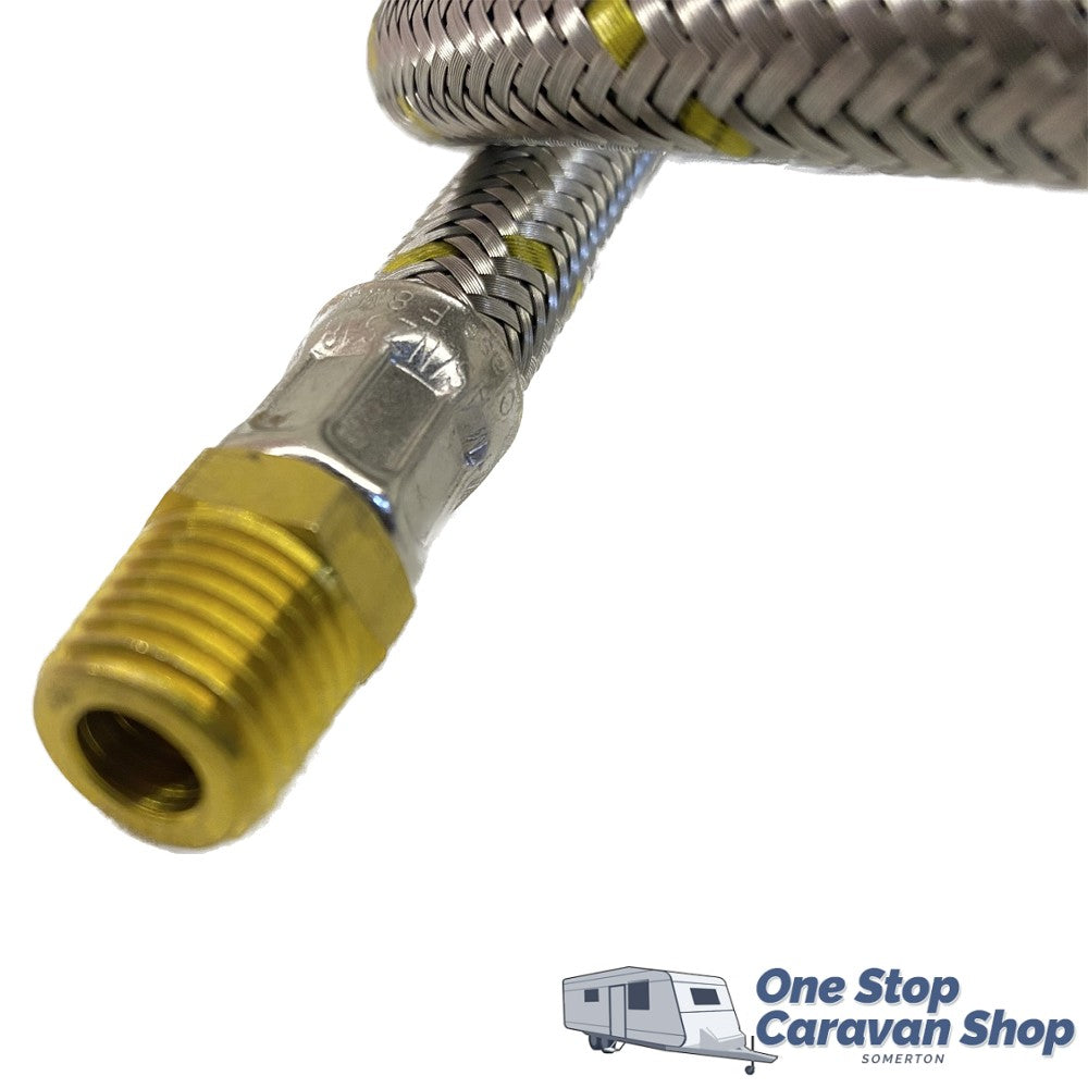 600mm Gas Hose – 1/4MNPT Pigtail - Single Bottle