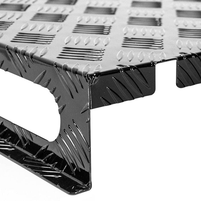 Diesel Tank Cover Double Side for Fuel Tank 10/15L - Black or Dark Grey Checkerplate