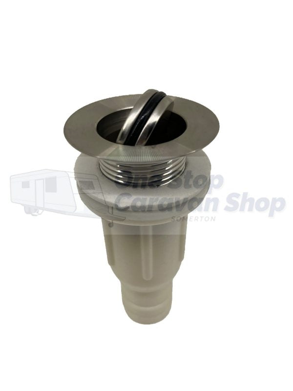 Caravan & RV 38mm Chrome Basin Push Plug with 32mm outlet