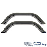 (PAIR) Black Plastic Wheel Spat (73cm)