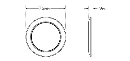 7515CB Series Interior Light - Chrome