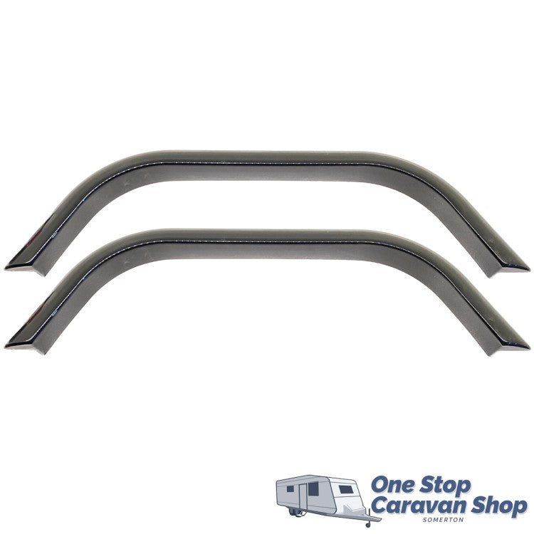 (PAIR) Black Plastic Wheel Spat (84cm)