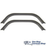 (PAIR) Black Plastic Wheel Spat (84cm)