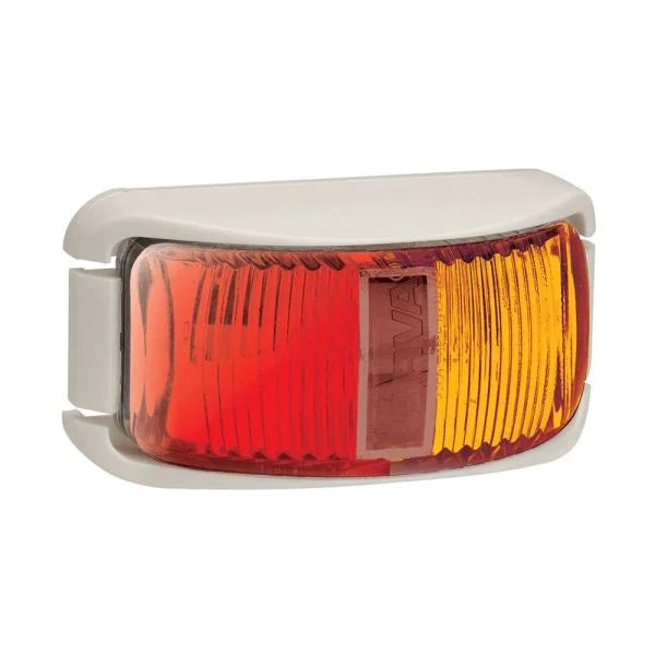 Narva L.E.D Side Lamp Red/Amber- White Base 91602W