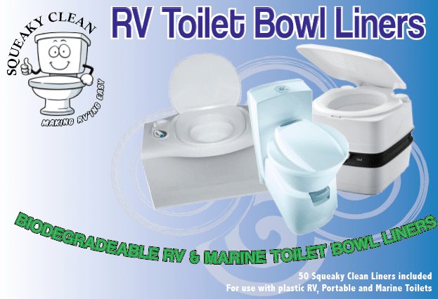 Squeaky Clean RV Toilet Bowl Liners