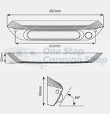 287 mm LED Awning Light with Amber Insect Repellant Mode, Switch, & White Base