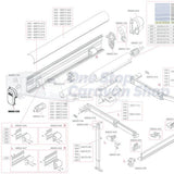 Left Hand Cover (Polar White) - Suit Fiamma F45 S Awnings