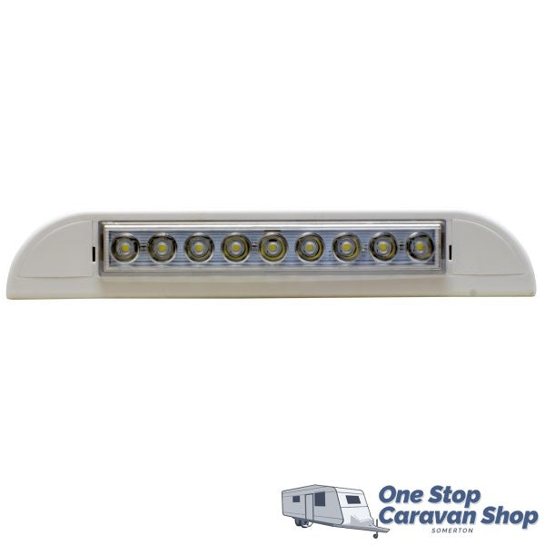 AP AUTO WHITE EXTERIOR LAMP AWNING ANNEX 12V CARAVAN 9 LED
