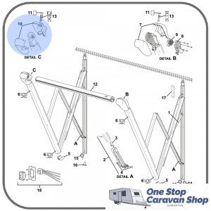 Carefree Altitude Black Idler Cover Kit-200-37536, ROO1961-006